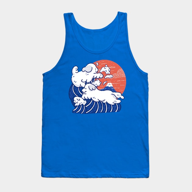 Puppy Waves Tank Top by Fluffymafi